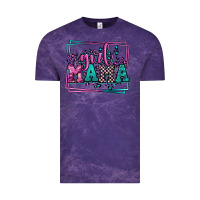Cloud Purple leopard camo girl mama Mother's Day Vintage Tee - LillyAllenDesigns