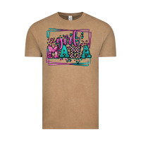 Vintage Coffee leopard camo girl mama Mother's Day Vintage Tee - LillyAllenDesigns