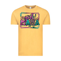 Vintage Mustard leopard camo girl mama Mother's Day Vintage Tee - LillyAllenDesigns