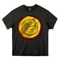 Asphalt american football round earrings Heavy Core Tee - BundleAndBundleShop
