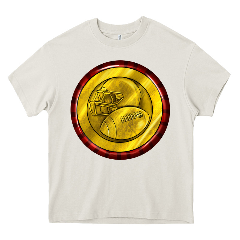 American Football Round Earrings Heavy Core Tee by BundleAndBundleShop | Teevron