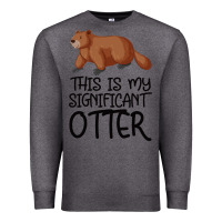 Charcoal Heather this is my significant otter Premium Sweatshirt - Bettercallsaul