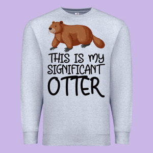 This Is My Significant Otter Premium Sweatshirt Designed By Bettercallsaul