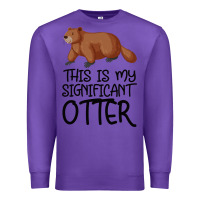Purple this is my significant otter Premium Sweatshirt - Bettercallsaul
