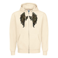 Sandshell leopard camouflage wings Zipper Hoodie - RanaPortraitStore