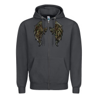 Smoke leopard camouflage wings Zipper Hoodie - RanaPortraitStore