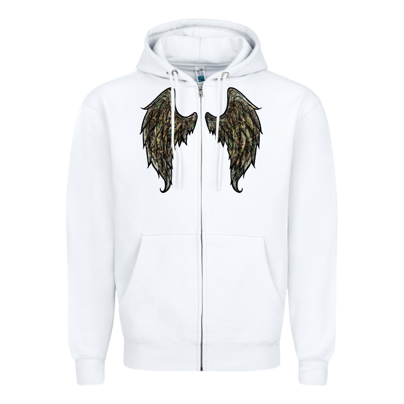 Leopard Camouflage Wings Zipper Hoodie by RanaPortraitStore | Teevron