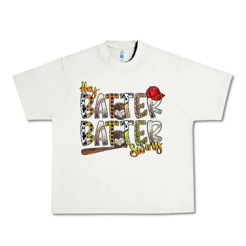 Hey Batter Batter Swing Urban Heavy Tee by SublimationCraftShop | Teevron