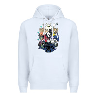 White hollow knight fan art Premium Hoodie - linhVisuals
