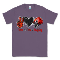 Lavender Peace Love Ladybug Classic Tee - Jasminsmagicworld