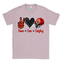 Lilac Peace Love Ladybug Classic Tee - Jasminsmagicworld