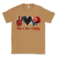 Toasted Coconut Peace Love Ladybug Classic Tee - Jasminsmagicworld