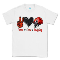 White Peace Love Ladybug Classic Tee - Jasminsmagicworld