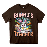 Chocolate Brown Bunny's Favorite Teacher Easter Day Heavy Core Tee - FaDigitalArtStudio