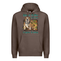 Coffee life is better with a english bulldog Premium Hoodie - BarkalooDesign