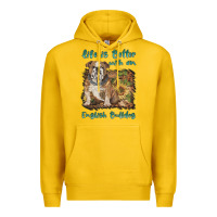 Lemon life is better with a english bulldog Premium Hoodie - BarkalooDesign