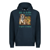 Navy life is better with a english bulldog Premium Hoodie - BarkalooDesign