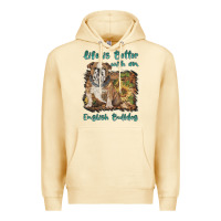 Pina Colada life is better with a english bulldog Premium Hoodie - BarkalooDesign