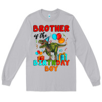 Moon Dust brother of the birthday boy t rex Long Sleeve Tee - Artiststas