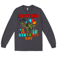 Smoke brother of the birthday boy t rex Long Sleeve Tee - Artiststas