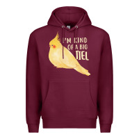 Burgundy cockatiel t  shirt i’m kind of a big tiel t  shirt Premium Hoodie - linhVisuals