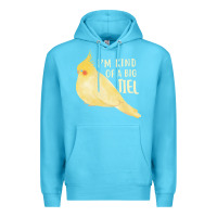 Ocean Blue cockatiel t  shirt i’m kind of a big tiel t  shirt Premium Hoodie - linhVisuals