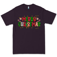Plum festive merry christmas greeting Premium Tee - CowhideDigitalArt