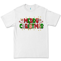 White festive merry christmas greeting Premium Tee - CowhideDigitalArt