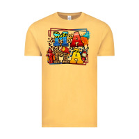 Vintage Mustard leopard frame firefighter mama Mother's Day Vintage Tee - LillyAllenDesigns