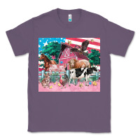 Lavender American farm animals tumbler 4th of july Classic Tee - FaDigitalArtStudio