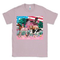 Lilac American farm animals tumbler 4th of july Classic Tee - FaDigitalArtStudio