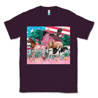 Plum American farm animals tumbler 4th of july Classic Tee - FaDigitalArtStudio