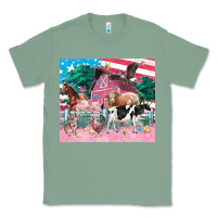 Sage American farm animals tumbler 4th of july Classic Tee - FaDigitalArtStudio