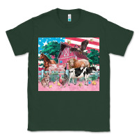 Sports Green American farm animals tumbler 4th of july Classic Tee - FaDigitalArtStudio
