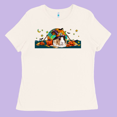 Halloween Guinea Pig Ladies Tee Designed By Lillyallendesigns