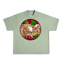 Oil Green Nubian Goat Christmas Urban Heavy Tee - LillyAllenDesigns