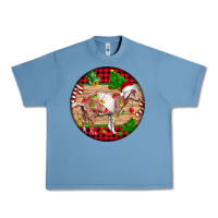 Pebble Blue Nubian Goat Christmas Urban Heavy Tee - LillyAllenDesigns