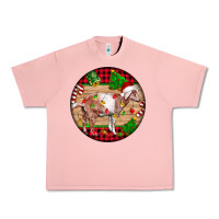 Salmon Nubian Goat Christmas Urban Heavy Tee - LillyAllenDesigns