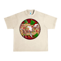 Sandshell Nubian Goat Christmas Urban Heavy Tee - LillyAllenDesigns