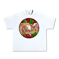 White Nubian Goat Christmas Urban Heavy Tee - LillyAllenDesigns