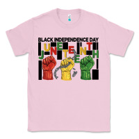 Bubblegum Pink black independence day juneteenth Classic Tee - BarkalooDesign