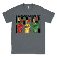 Charcoal Heather black independence day juneteenth Classic Tee - BarkalooDesign