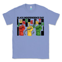 Colony Blue black independence day juneteenth Classic Tee - BarkalooDesign