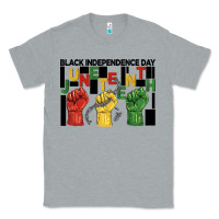 Heather Grey black independence day juneteenth Classic Tee - BarkalooDesign