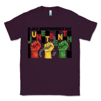 Plum black independence day juneteenth Classic Tee - BarkalooDesign