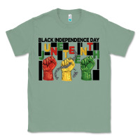 Sage black independence day juneteenth Classic Tee - BarkalooDesign