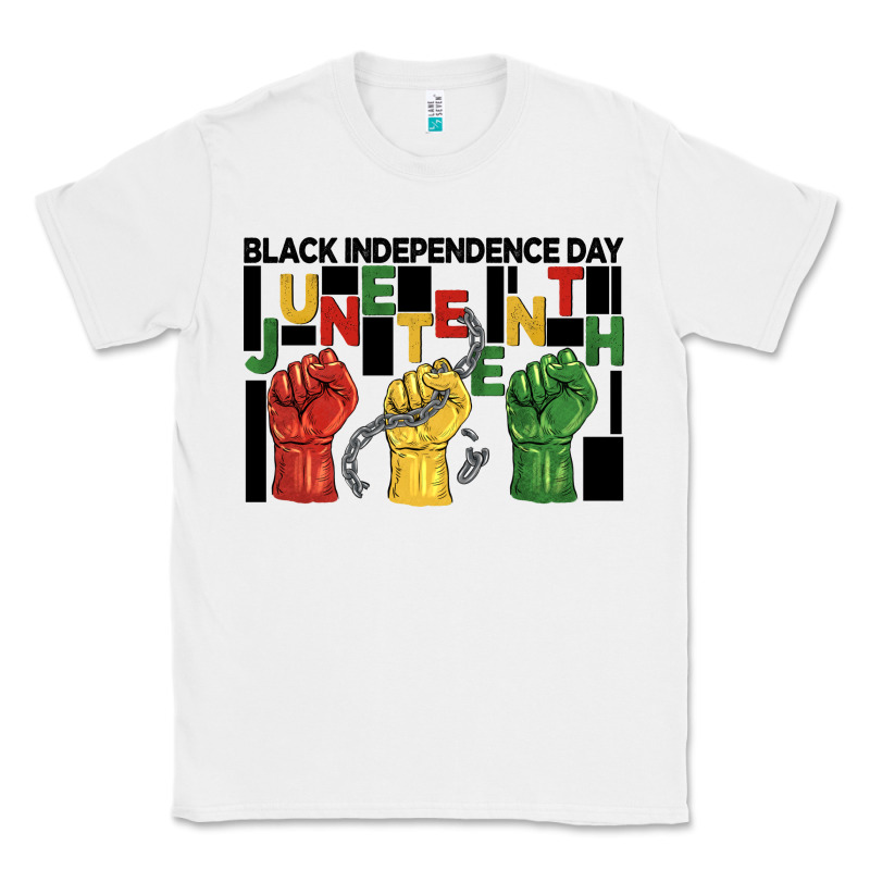 Black Independence Day Juneteenth Classic Tee by BarkalooDesign | Teevron