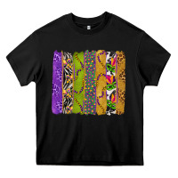 Black Mardi Gras Brushstrokes Heavy Core Tee - BundleAndBundleShop