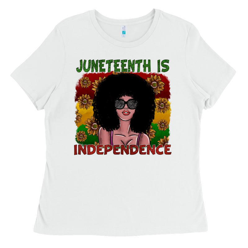 Juneteenth Is Independence Ladies Tee by SublimationCraftShop | Teevron