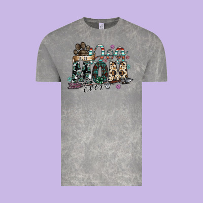 Best Dog Mom Ever Vintage Tee Designed By Sublimationcraftshop